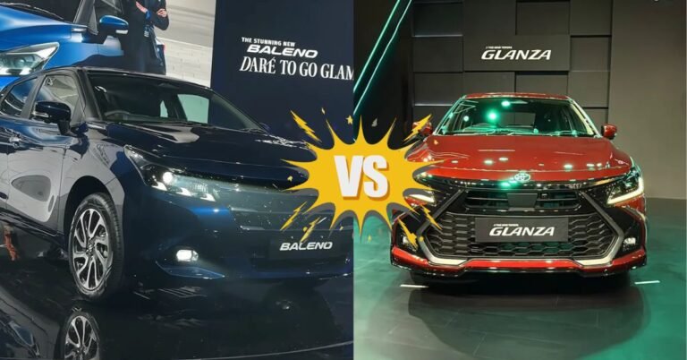 Toyota Glanza Facelift vs Baleno Facelift